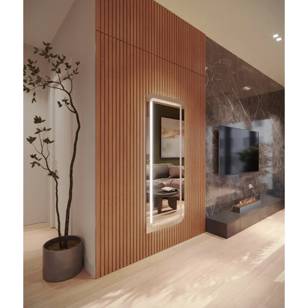 EL24 Specchio a figura intera | 170 x 70 cm Lucido con LED - Saldi