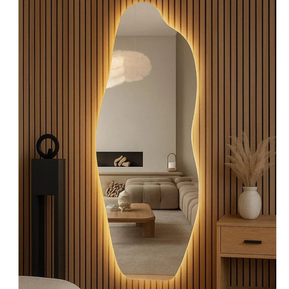 Specchio LED organico moderno, decorativo e lussuoso, 160 x 60 cm | OFFERTA