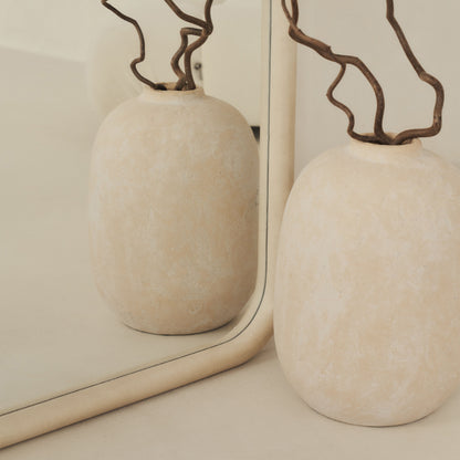 Elis – Specchio in cemento extra grande, a tutta altezza, con arco, 190 cm x 100 cm