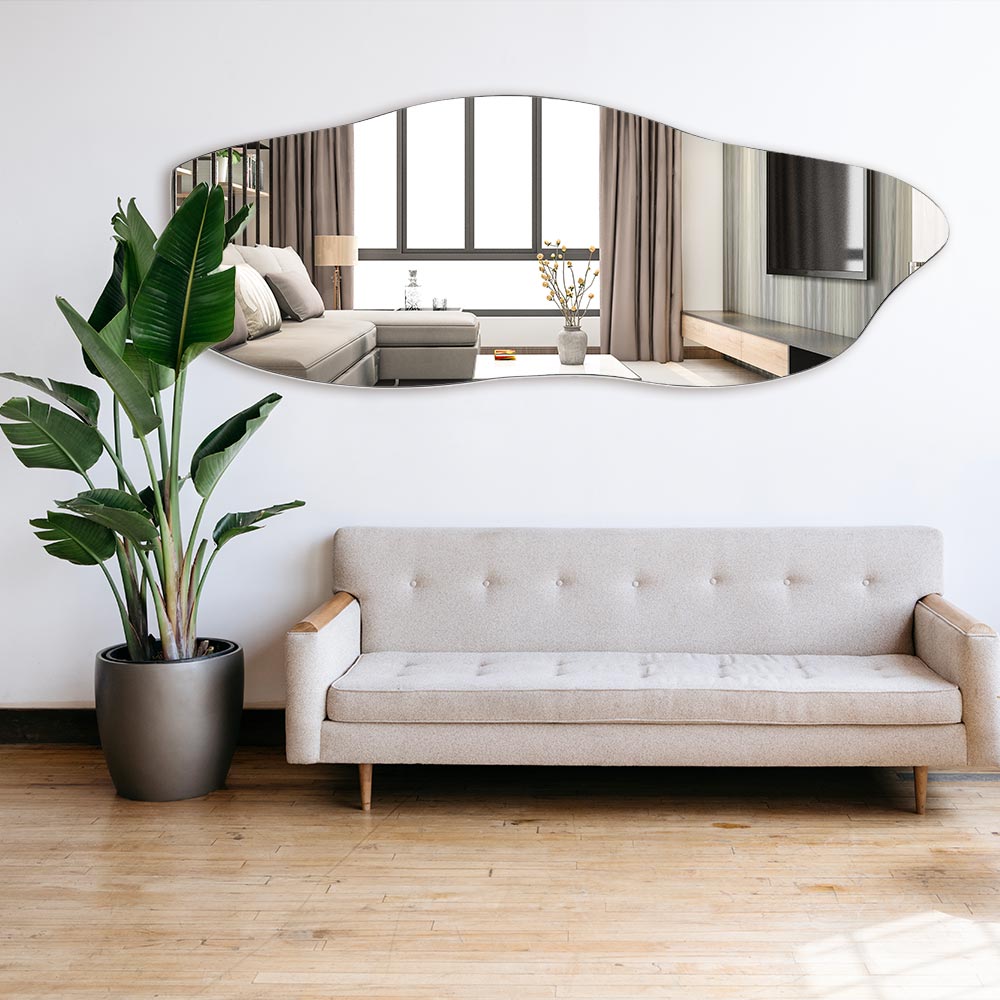 Grande specchio decorativo organico – Fiamma – Vista a figura intera – 70 x 170 cm – In svendita