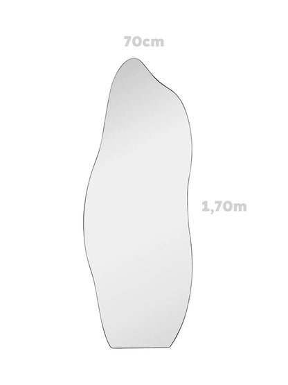 Grande specchio decorativo organico – Fiamma – Vista a figura intera – 70 x 170 cm – In svendita