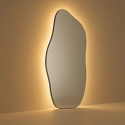 Lopazzi Grande Specchio a Parete in Cotone Biologico con LED Warm/Cool Touch, 115 x 60 cm – Saldi