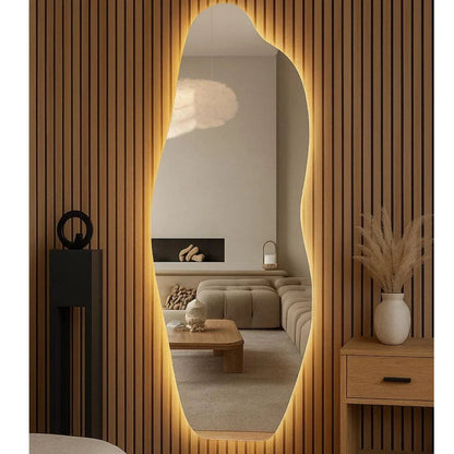 Specchio LED organico moderno, decorativo e lussuoso, 160 x 60 cm | OFFERTA