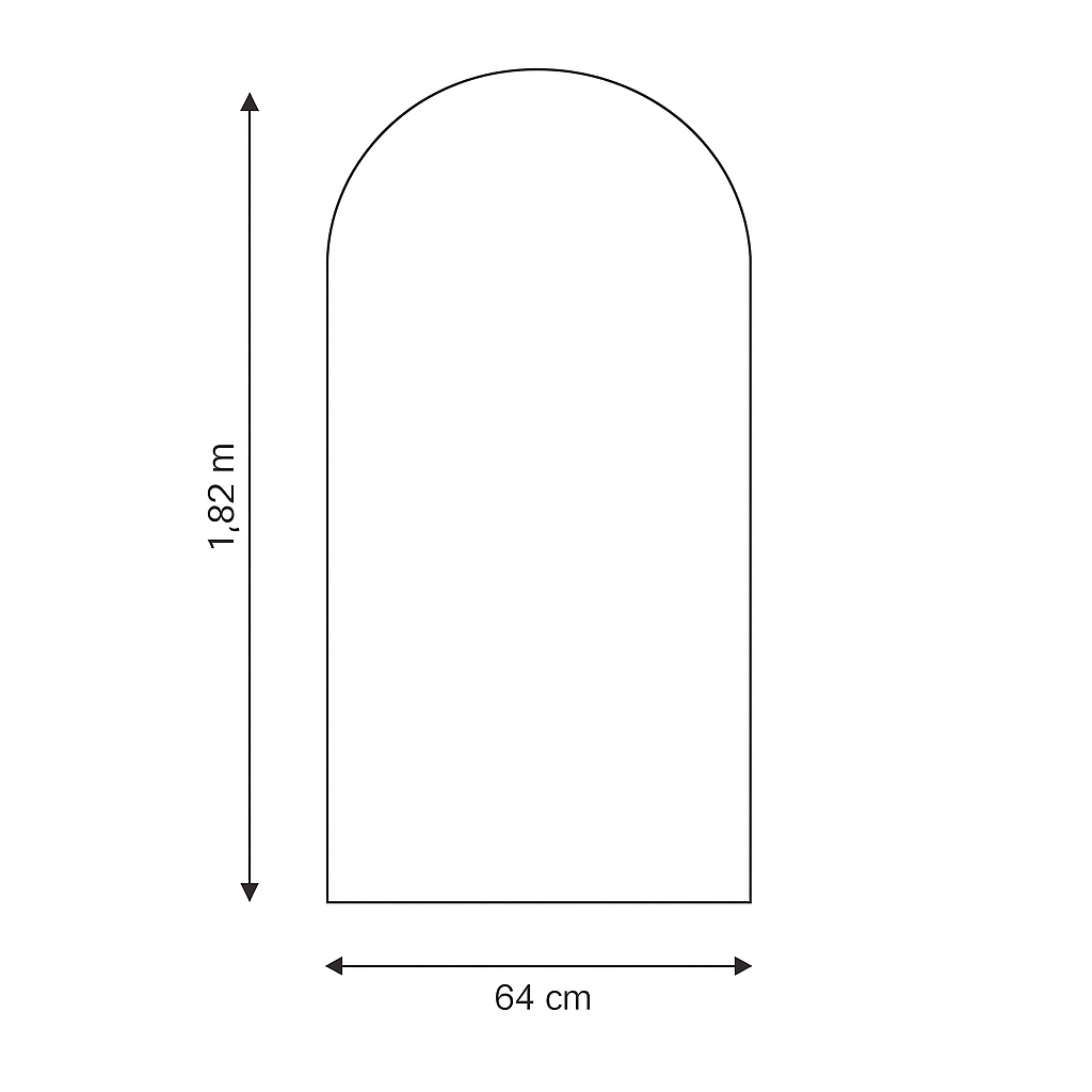 Specchio Pinterest con supporto e cornice dorata – SALDI