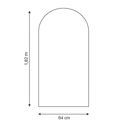 Specchio Pinterest con supporto e cornice dorata – SALDI
