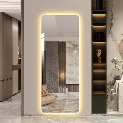 Specchio rettangolare con luce LED – 50x160 cm